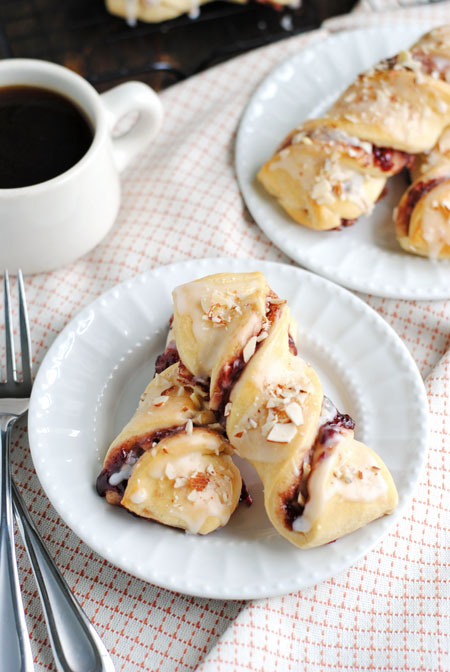 Raspberry Crescent Twists