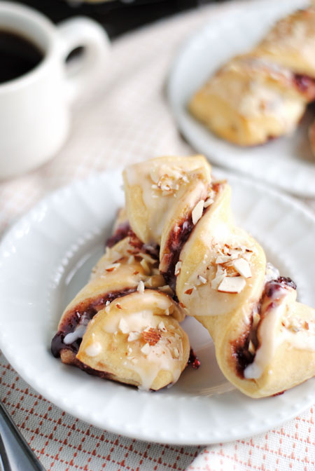 Raspberry Crescent Twists