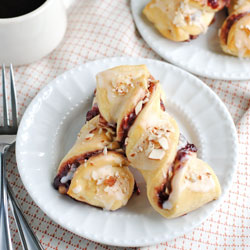 Raspberry Crescent Twists