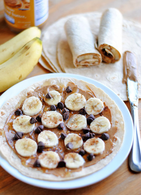 Peanut Butter & Banana Wraps