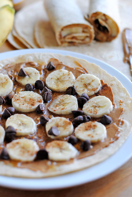 Peanut Butter & Banana Wraps