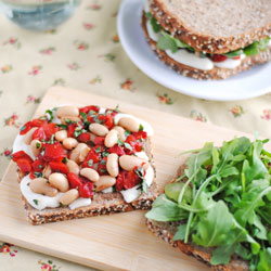 White Bean & Mozzarella Sandwich