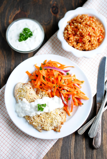 Tilapia with Fennel-Yogurt Sauce