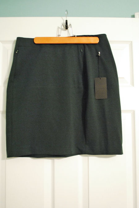 41Hawthorn Violet Ponte Pencil Skirt