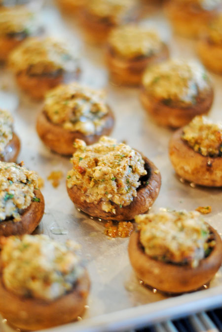 Italian Sausage Stuffed Mushrooms