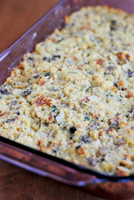 Mushroom Cornbread Dressing