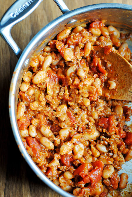 Sausage, Cannellini, and Tomato Ragout