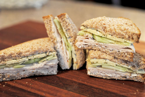 Turkey Cucumber Dill Sandwich