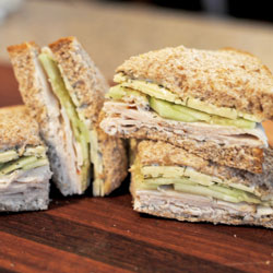 Turkey Cucumber Dill Sandwich