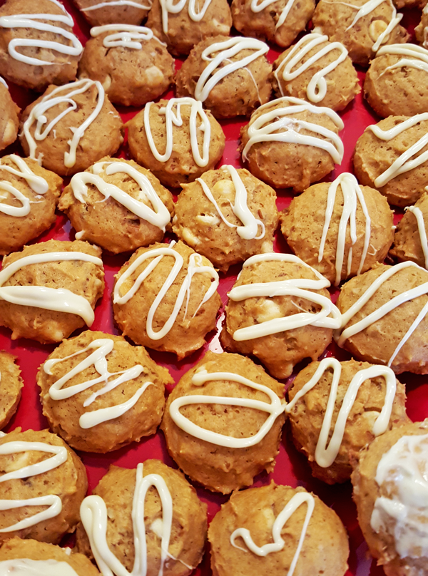 Pumpkin Pecan Spice Cookies