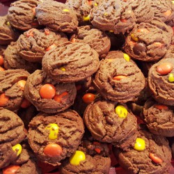 Reese's Pieces Chocolate Cookies