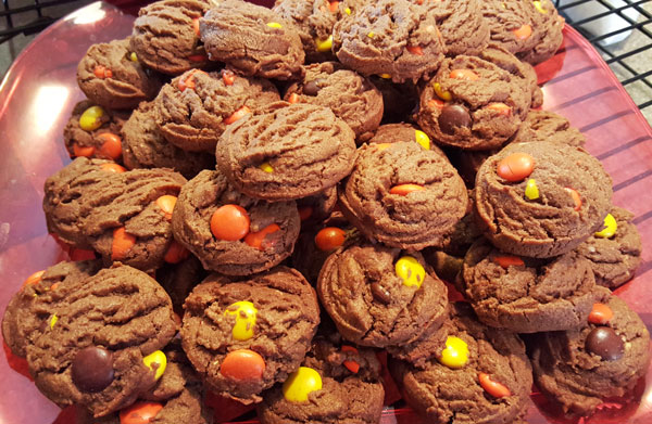 Reese's Pieces Chocolate Cookies