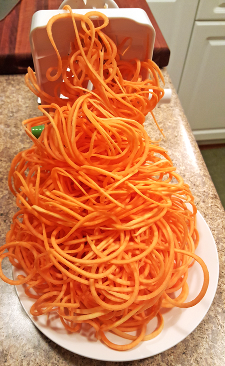 Inspiralizer Sweet Potato Noodles