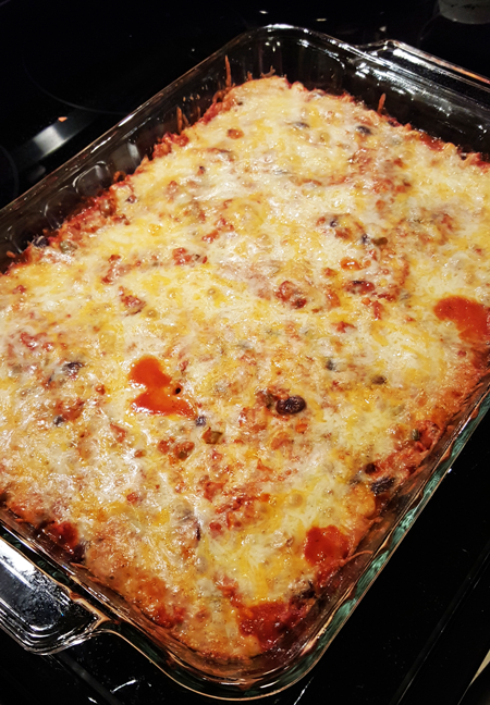 Sweet Potato Enchilada Bake