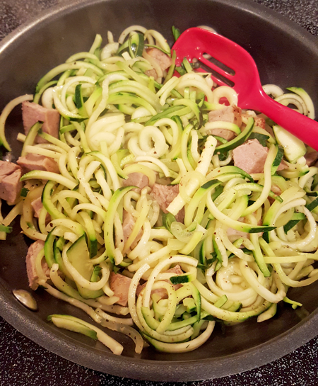 Zucchini Noodles with Pork