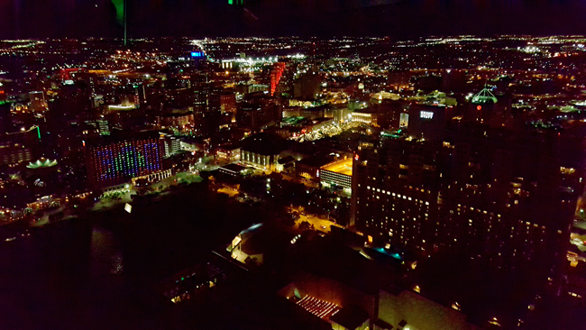 Tower of the Americas at night