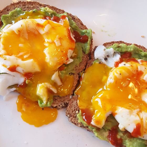 Avocado Toast with Runny Egg