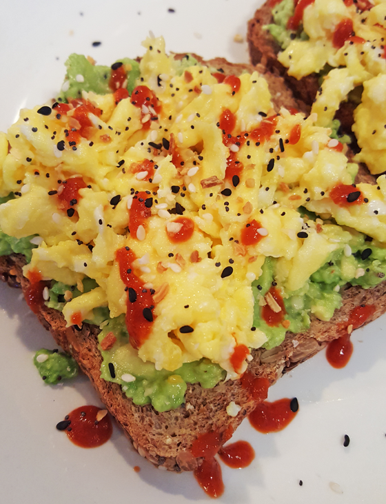 Avocado Toast with Scrambled Egg