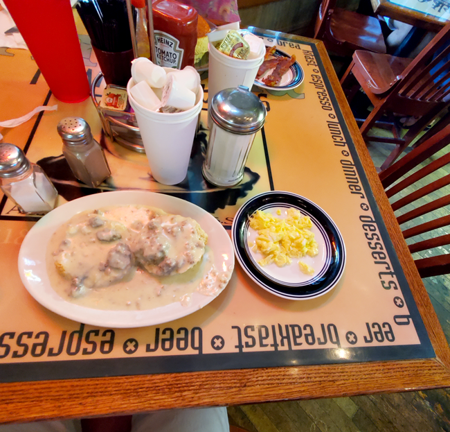 Aretha Frankensteins Biscuits & Gravy